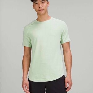 Lululemon Drysense Training Short Sleeve Shirt Heathered Creamy Mint